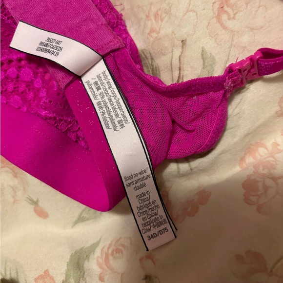 Victoria Secret lace push up bras orange, light green, pink colour 34C - Picture 6 of 8